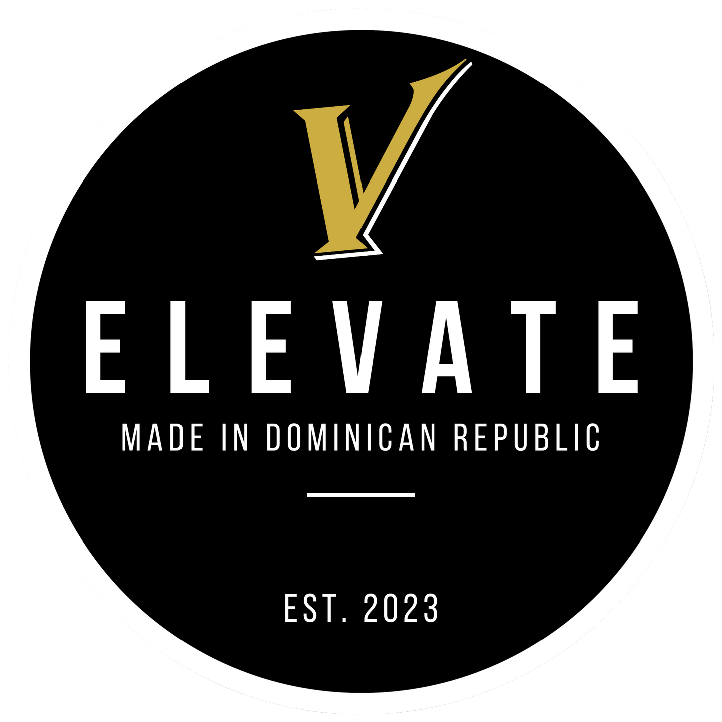 Made in Dominican knob decal