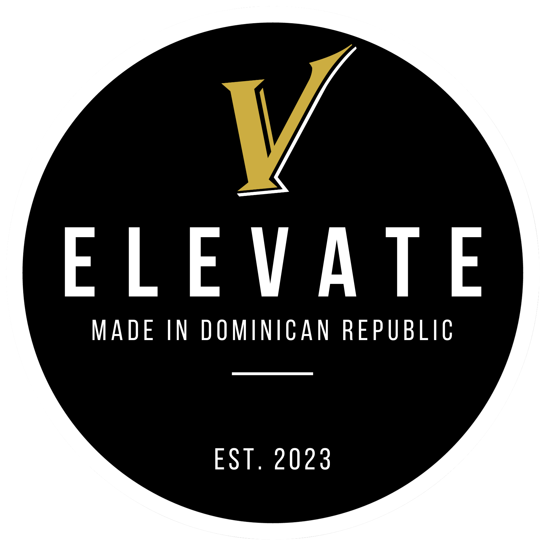 Made in Dominican knob decal