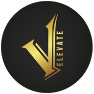 Knob Decal - Elevate Sports Gold Foil Black