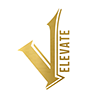 Knob Decal - Elevate Sports Gold Foil White