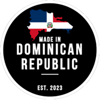Knob Decal - Made In Dominican Republic White Black