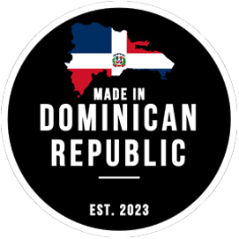 Knob Decal - Made In Dominican Republic White Black