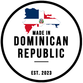 Knob Decal - Made In Dominican Republic Black White
